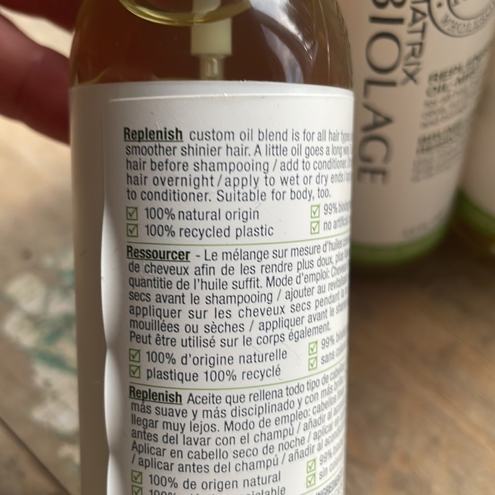 MATRIX BIOLAGE R.A.W. REPLENISH OIL MIST HAIR AND BEAUTY - Picture 2 of 6